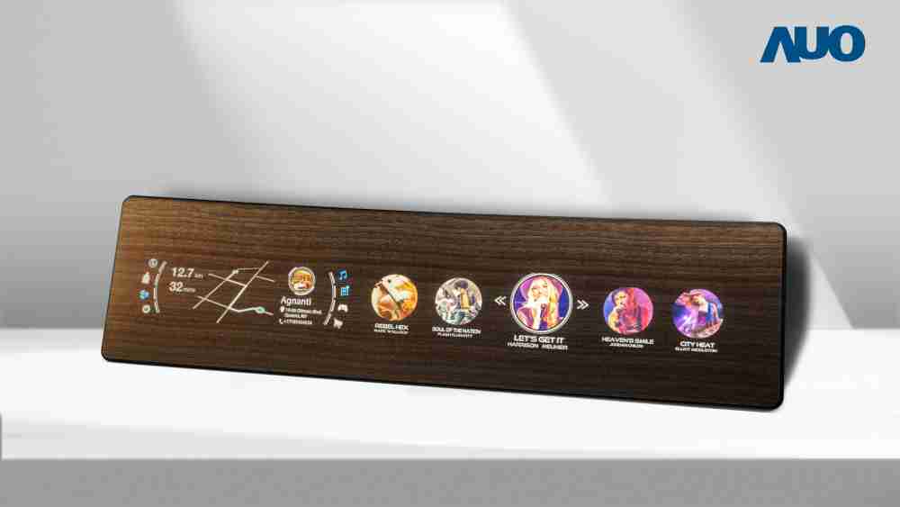 尊龙集团研发全球最高穿透度达80%的AmLED木纹显示器，，可于使用时呈现高亮度、、、清晰可见的信息，，并在不使用时回归为单纯的饰板，，，，节能兼具美观