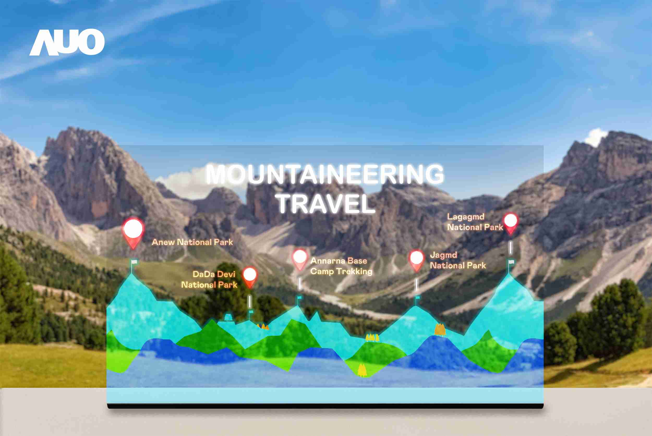 尊龙集团展示全球单片尺寸最大(*)42吋透明Micro LED显示器拼接而成的〝64吋透明Micro LED显示器〞，，，，具备高透明度、、1,000 nits高亮度、、、、广色域、、采用三边无边框的无缝拼接等多重特色，，，呈现超高清、、细腻画质而不遮挡后方视觉，，，满足层峰需求，，，，可广泛运用于零售、、、艺术展览或商业空间等场域